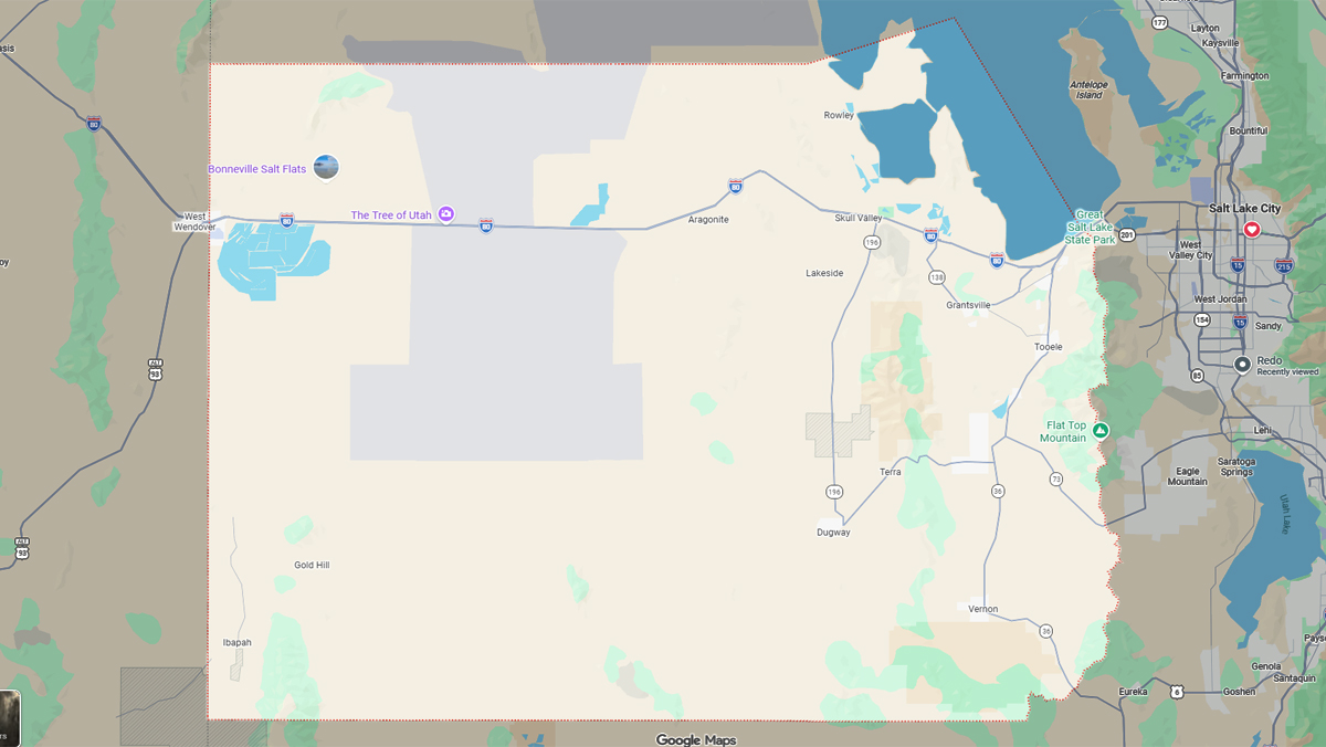 Services Area Maps – Tooele County Utah