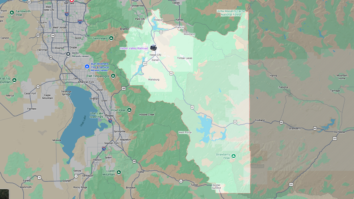 Services Area Maps – Wasatch County Utah
